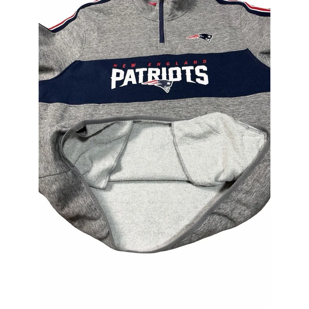 New England Patriots Tommy Hilfiger Men's Quarter Zip XL NFL Rare Zip pockets - Picture 6 of 10